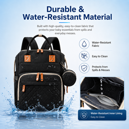 Baby Travel Diaper Backpack (3-in-1)