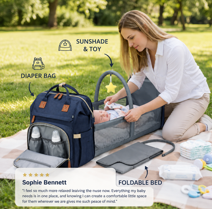 Baby Travel Diaper Backpack (3-in-1)