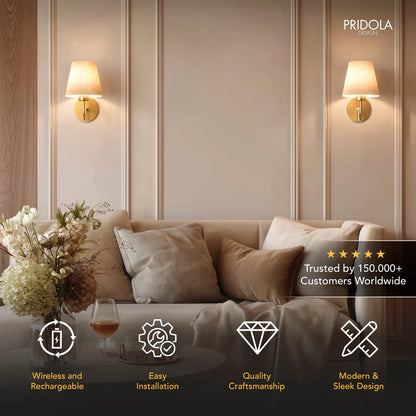 Wireless Curved Wall Lights