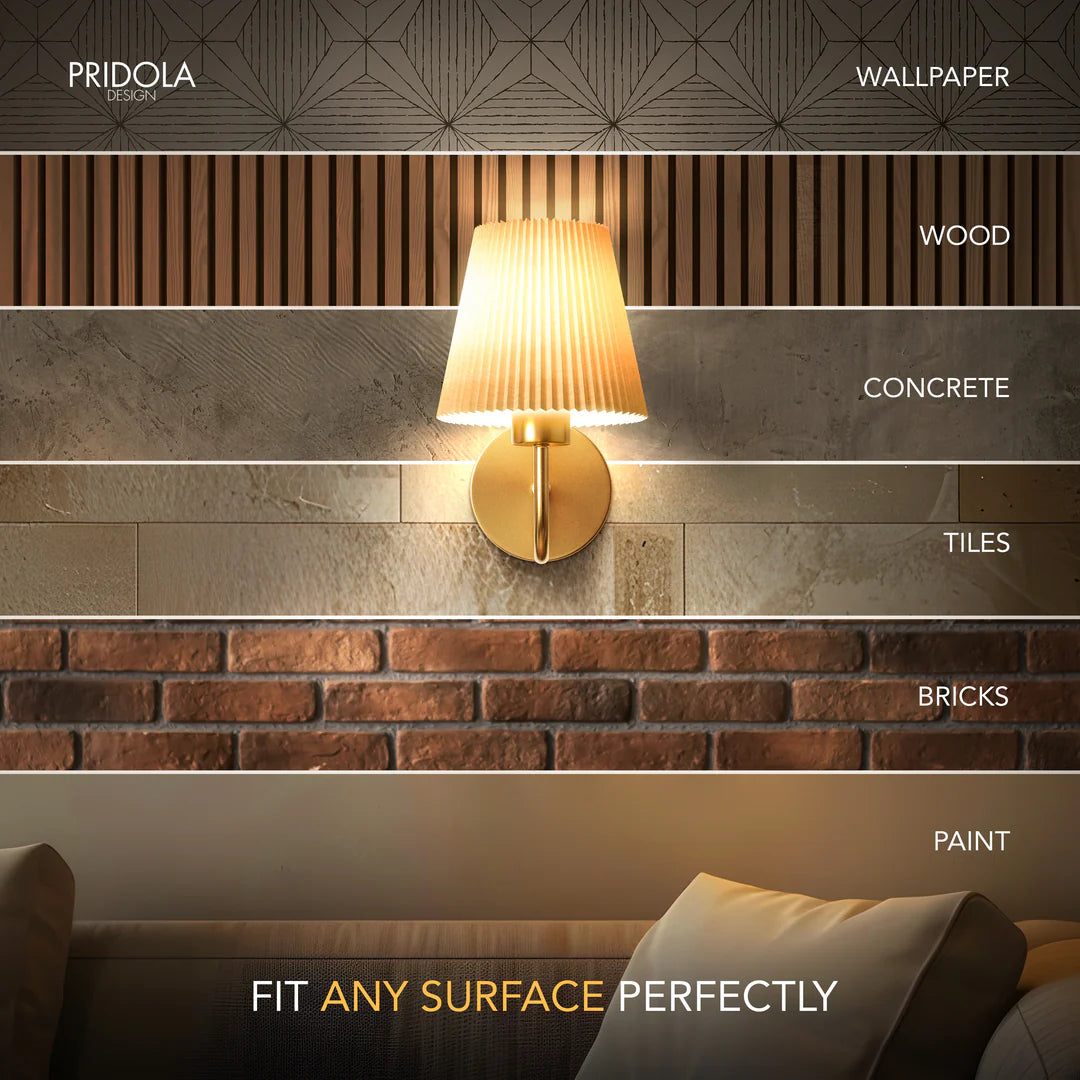 Wireless Curved Wall Lights