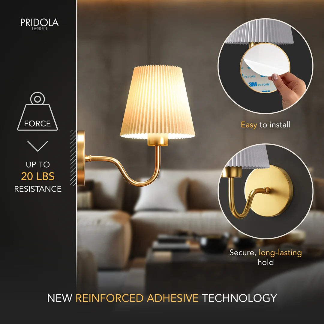 Wireless Curved Wall Lights