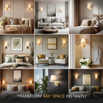 Wireless Curved Wall Lights