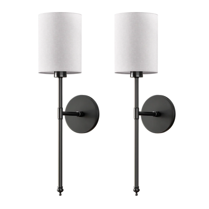Wireless Cylindrical Wall Lights (Set of 2)
