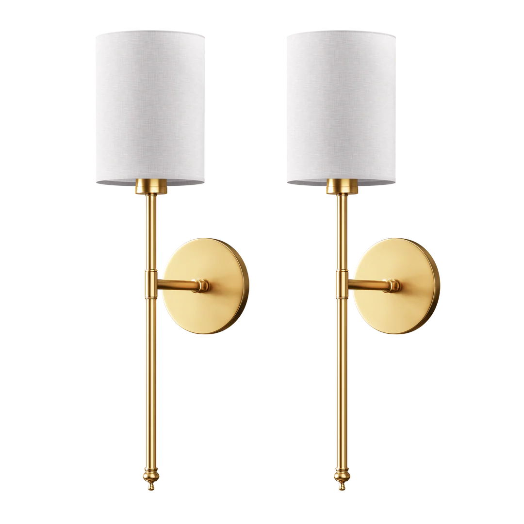 Wireless Cylindrical Wall Lights (Set of 2)