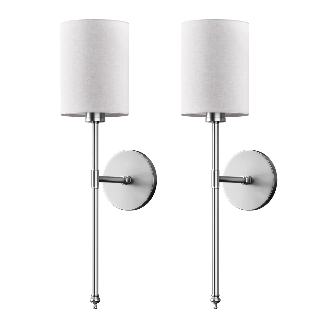 Wireless Cylindrical Wall Lights (Set of 2)
