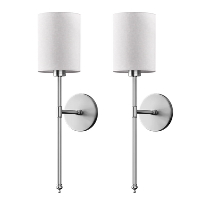 Wireless Cylindrical Wall Lights (Set of 2)
