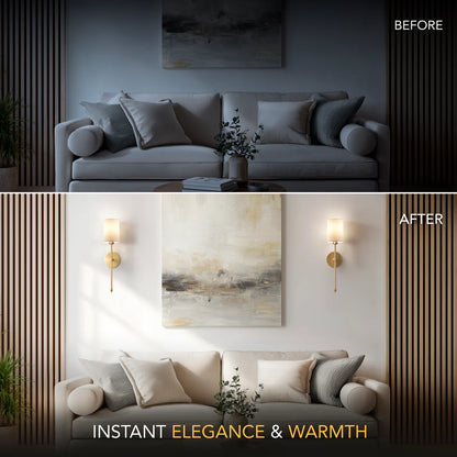 Wireless Cylindrical Wall Lights (Set of 2)