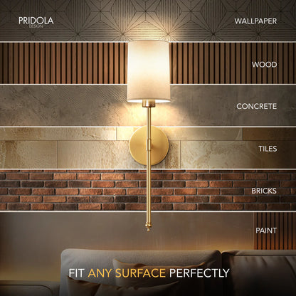 Wireless Cylindrical Wall Lights (Set of 2)