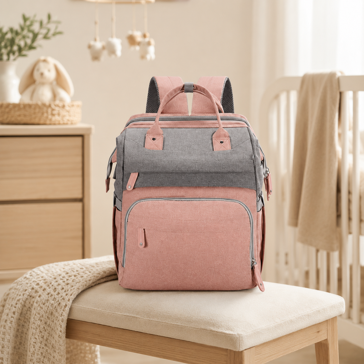 Baby Travel Diaper Backpack (3-in-1)