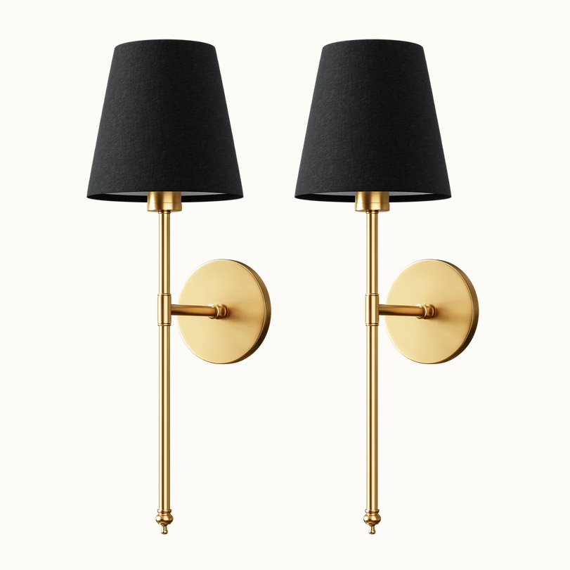 Wireless Black Wall Lights