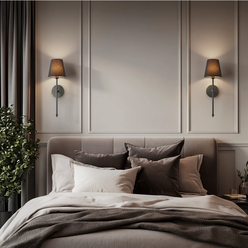 Wireless Black Wall Lights