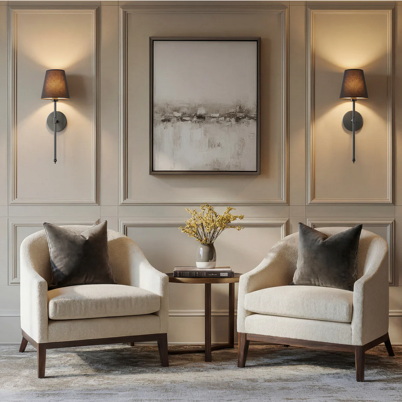 Wireless Black Wall Lights