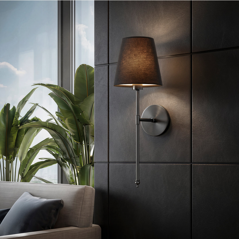 Wireless Black Wall Lights