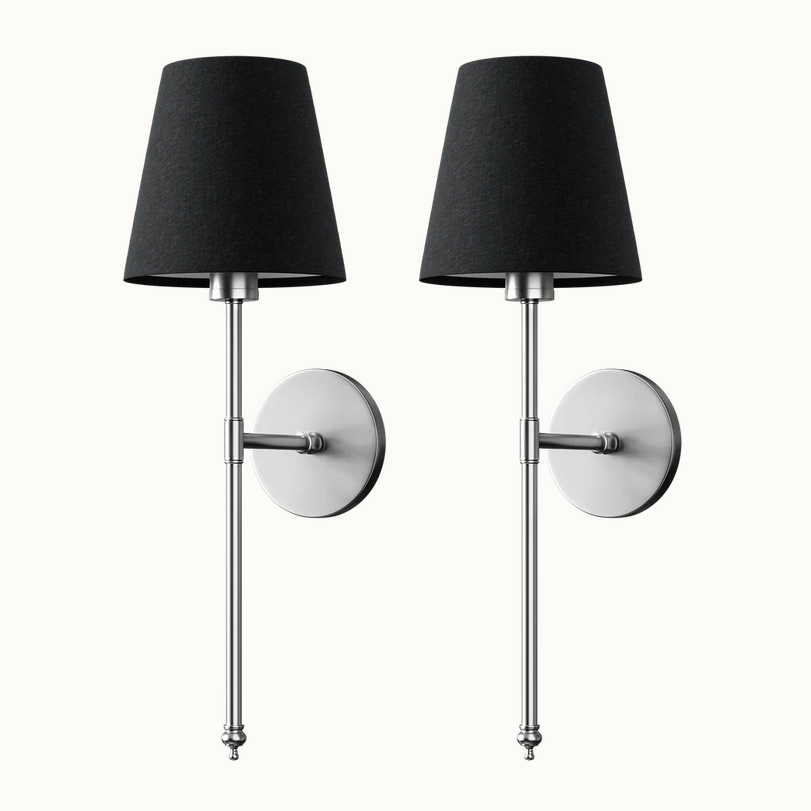 Wireless Black Wall Lights