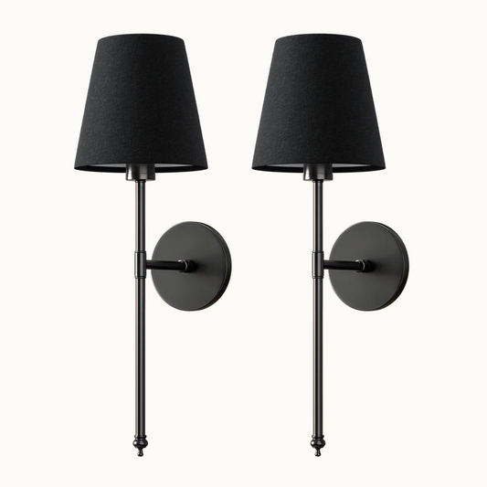 Wireless Black Wall Lights