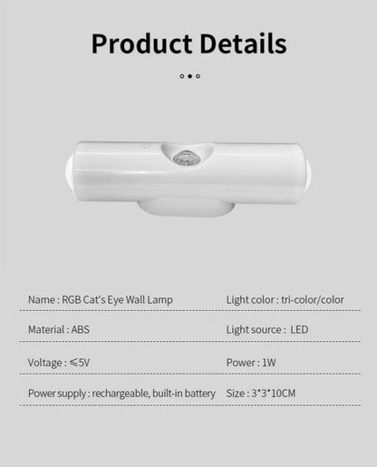 LED Motion Sensor Night Light - RGB Colour