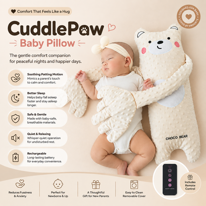 CuddlePaw Baby Pillow