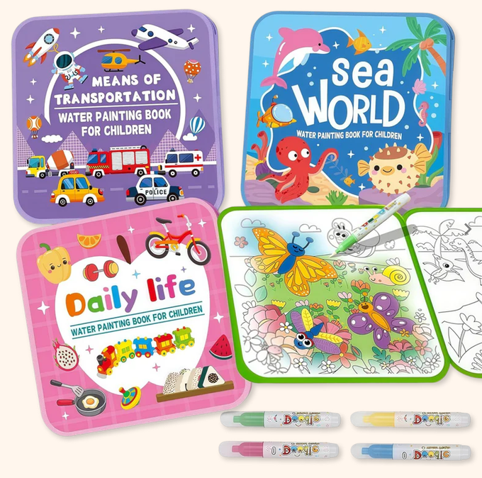 Magic Water Painting Book for Kids