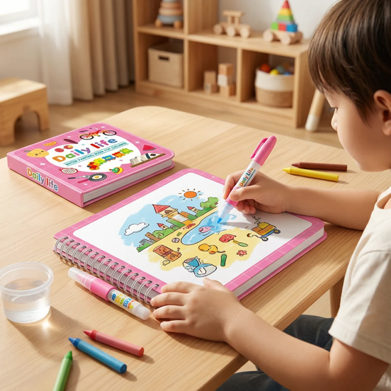 Magic Water Painting Book for Kids