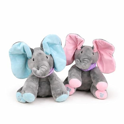 Singing Elephant Peekaboo with Moving Ears
